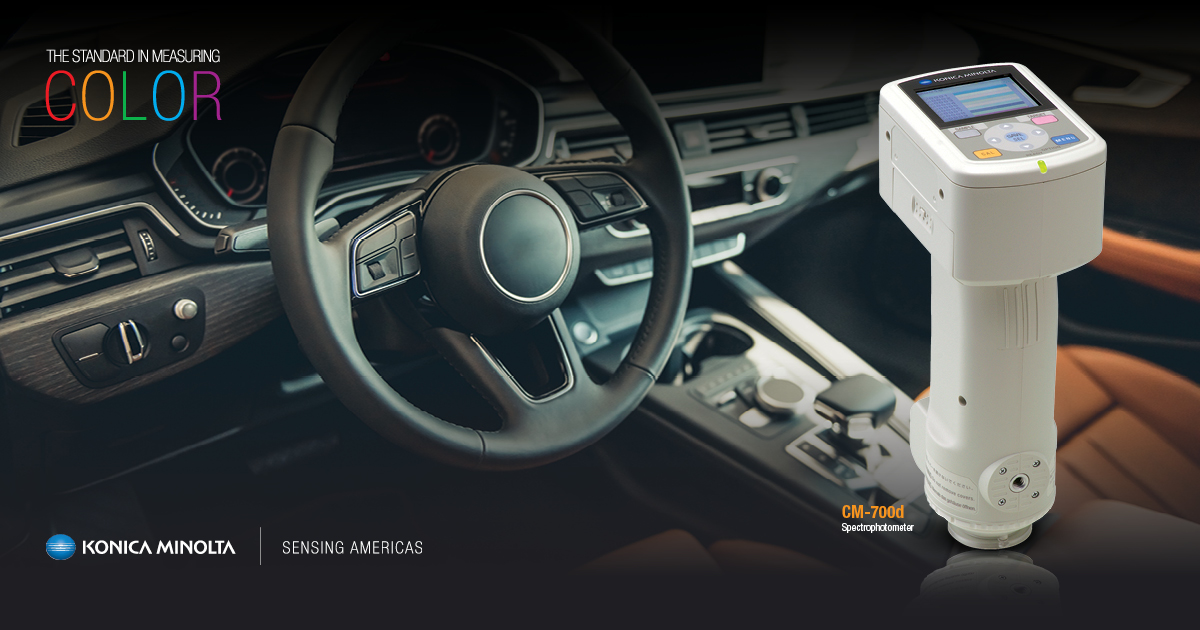 CM700d Spectrophotometer & Car Interiors