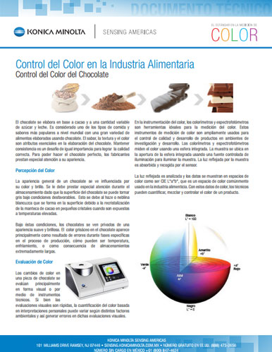 Control de Color en la Industria Alimenticia: Control del Color del Chocolate