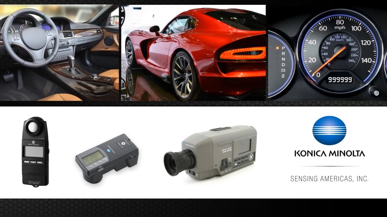 Konica Minolta Measurement Instruments for the Automotive Industry